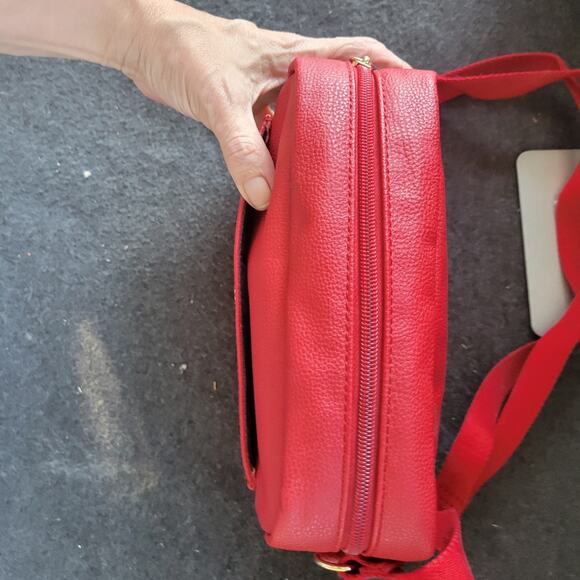 Tommy Hilfiger red leather purse Bag Crossbody - Picture 8 of 14